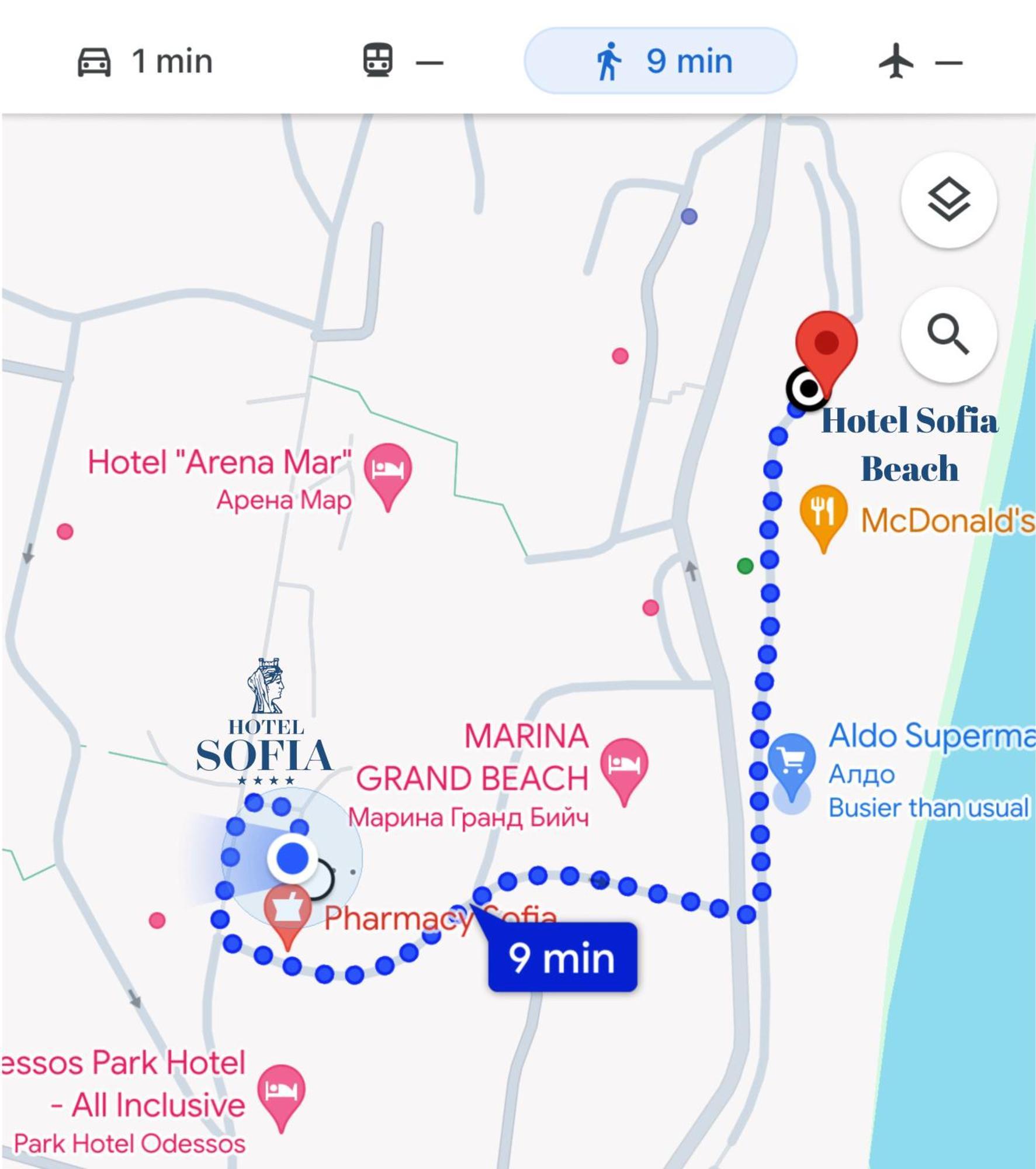 Sofia Hotel Zlatni pjasătsi Eksteriør bilde